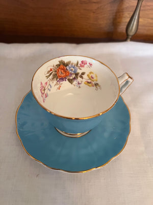 Aysnely Teal Cup & Saucer 2942