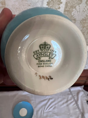 Aysnely Teal Cup & Saucer 2942