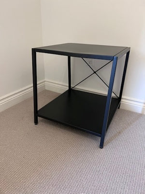 CB2 Harvey Side Table in Black