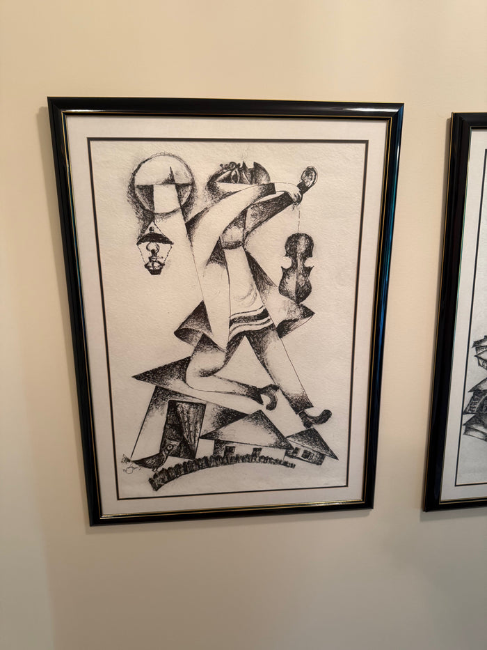 Framed Etching Print