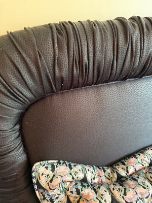 Vintage Black King Headboard