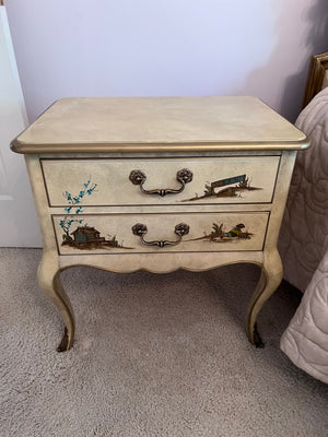 vintage Union National Fine Furniture Chinoiserie Nightstand # 1