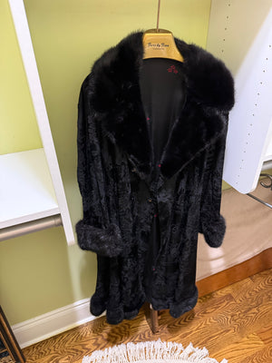 Vintage Women's Black Fur Coat, from Furs by Finn Toronto