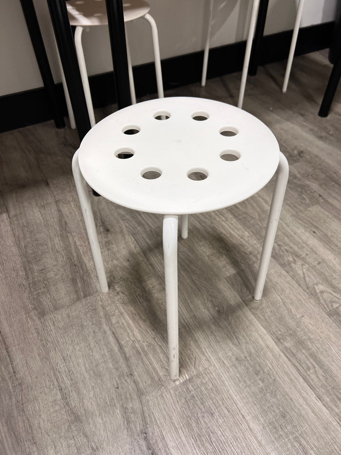 IKEA White Marius Stacking Stool