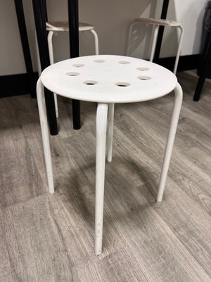 IKEA White Marius Stacking Stool