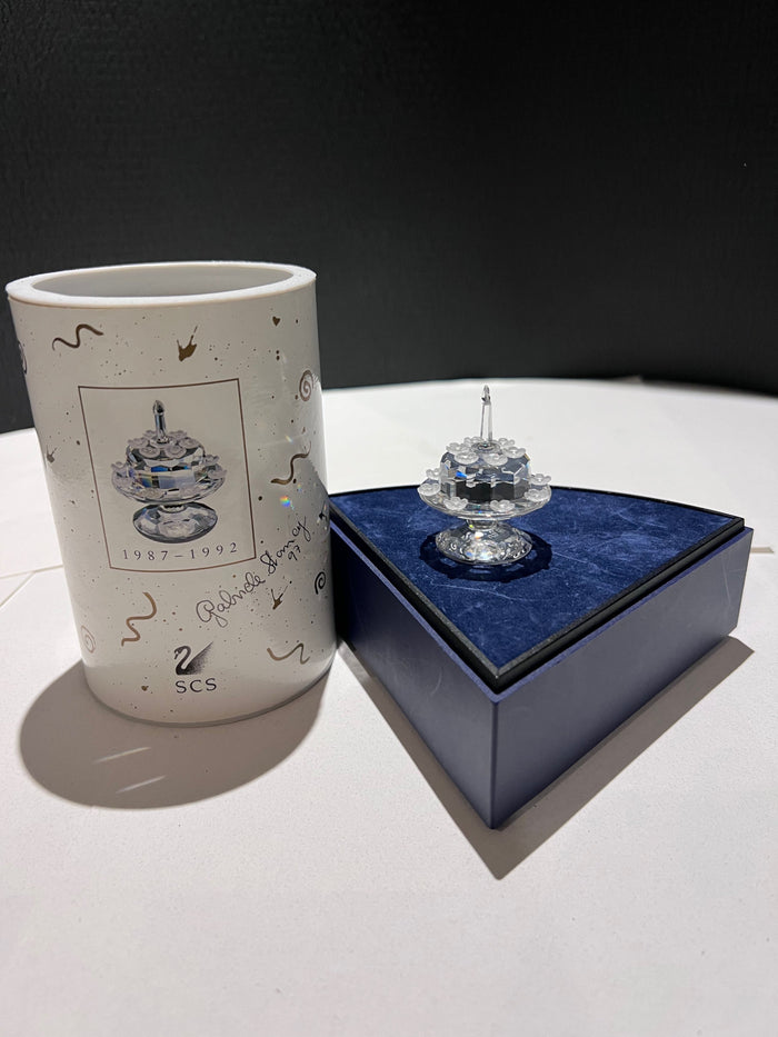 Swarovski Crystal 169678- 1987-1992 SCS 5th Anniversary Birthday Cake # 2