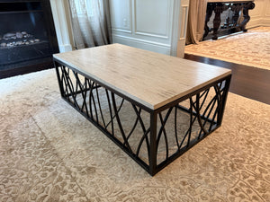 Morganton Travertine Coffee Table, from The Art Shoppe (*retail $1,750)