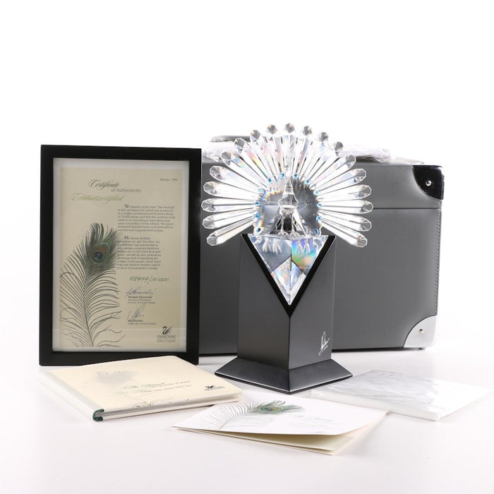 Swarovski Crystal 1998 LImited Edition (5,711/10,000) by Adi Stocker "The Peacock"