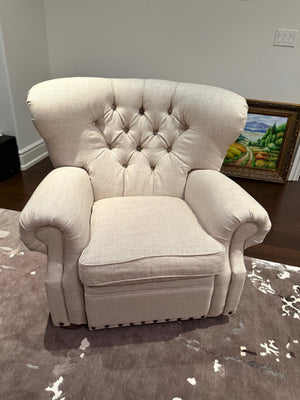 2 Restoration Hardware Churchill Recliners with Nailheads  (*retail $7,000)