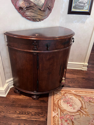 Large Demilune Console Cabinet