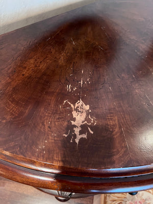 Large Demilune Console Cabinet