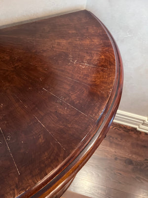 Large Demilune Console Cabinet