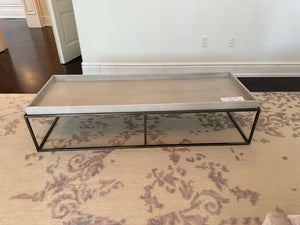 Restoration Hardware Hudson Shagreen Tray Rectangular Coffee Table (*retail $1,450)