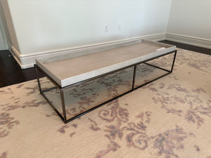 Restoration Hardware Hudson Shagreen Tray Rectangular Coffee Table (*retail $1,450)