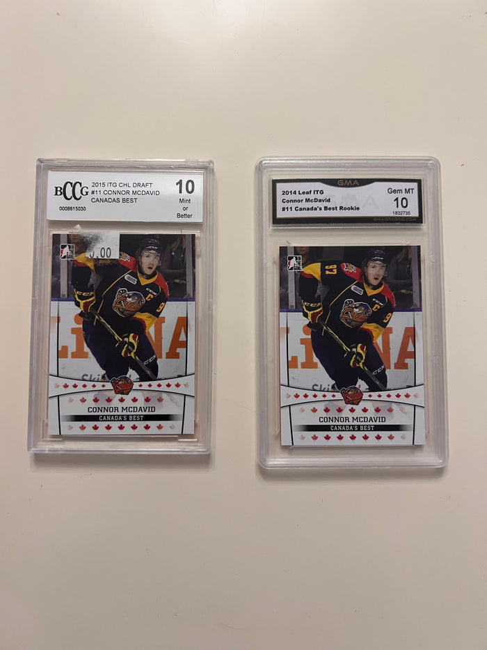 GMA 10 ITG 'Canada's Best Rookie' Connor McDavid, 2 Cards