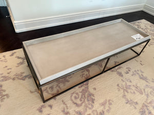 Restoration Hardware Hudson Shagreen Tray Rectangular Coffee Table (*retail $1,450)