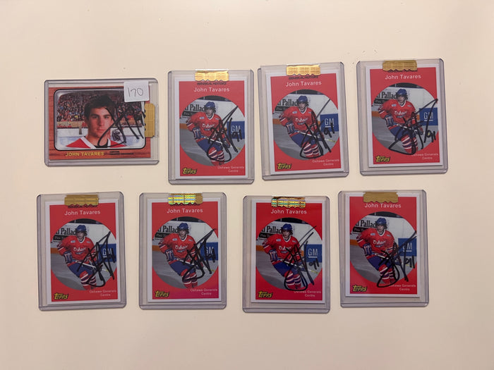 8 Topps John Tavares Oshawa Generals Signed Rookie Cards