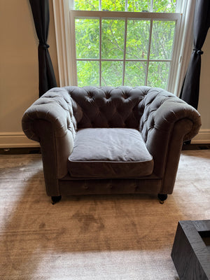 Restoration Hardware Petite Kensington Upholstered Chair (*retail $2,370)