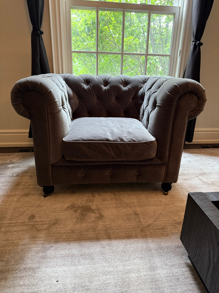 Restoration Hardware Petite Kensington Upholstered Chair (*retail $2,370)