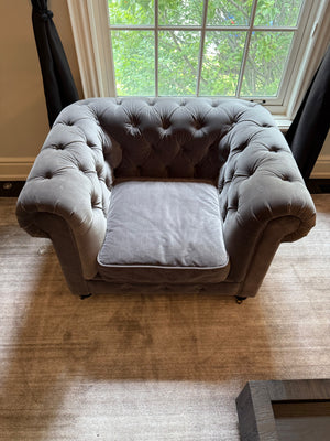Restoration Hardware Petite Kensington Upholstered Chair (*retail $2,370)