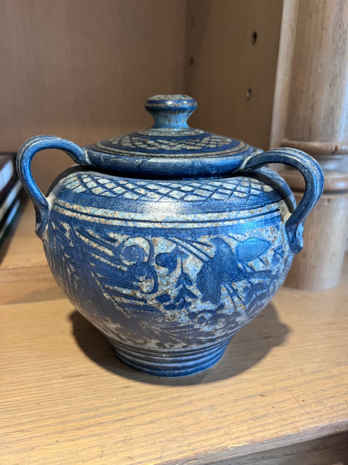 Stoneware Lidded Pot, Greece