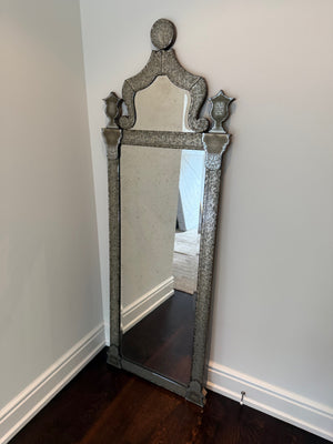 Restoration Hardware 19th C. Baroque Ravenna Etched Leaner Mirror (*retail $2,600)