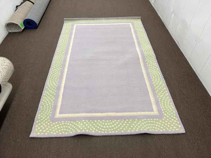 Pottery Barn Kids Polka Dot Lavender Rug, 5x8