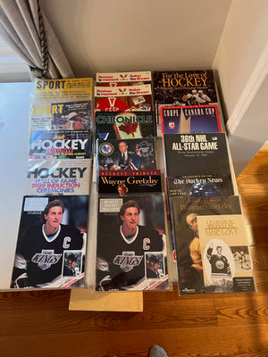 16 Vintage Hockey/NHL Magazines Lot (multiple Wayne Gretzky Editions)