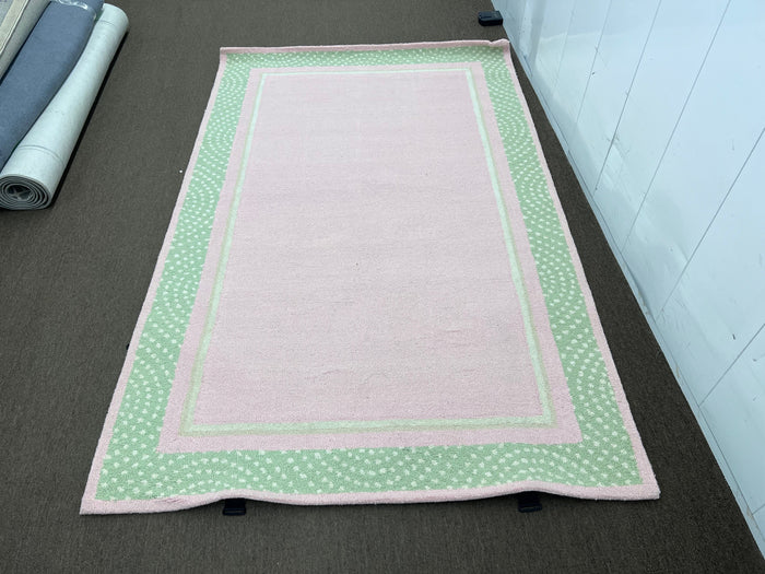 Pottery Barn Kids Polka Dot Pink Rug, 5x8
