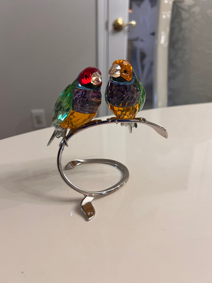 Swarovski Gouldian Finches (*no box)
