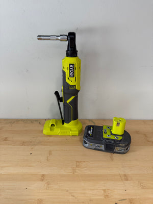 Ryobi 18V ONE+ 3/8 -inch 4-Position Ratchet with Battery