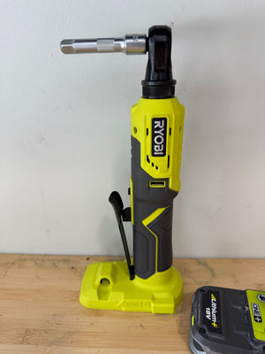 Ryobi 18V ONE+ 3/8 -inch 4-Position Ratchet with Battery