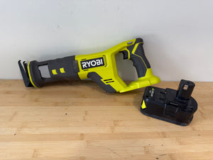 Ryobi PCL515 18V ONE+ Lithium-Ion Cordless Reciprocating Saw with Battery