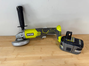 Ryobi P4221 18V ONE+ 4-1/2-Inch Cordless Angle Grinder with 9Ah Battery