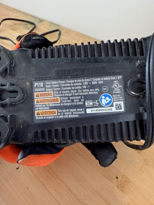 Ryobi P118 18V Dual Chemistry Lithium Ion / NiCad Battery Charger (Battery Not Included, Charger Only)