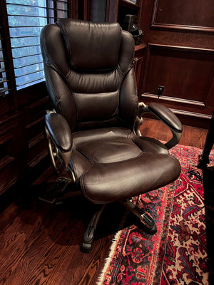 'Lane' Brown Bonded Leather Executive Office Chair