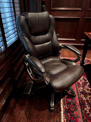 'Lane' Brown Bonded Leather Executive Office Chair