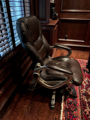 'Lane' Brown Bonded Leather Executive Office Chair