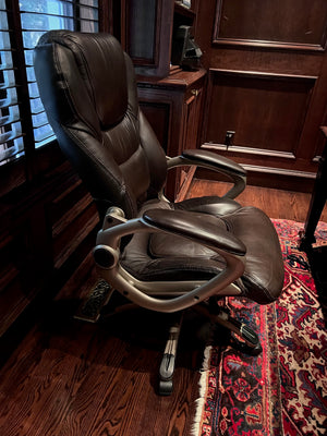 'Lane' Brown Bonded Leather Executive Office Chair