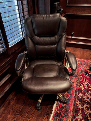 'Lane' Brown Bonded Leather Executive Office Chair