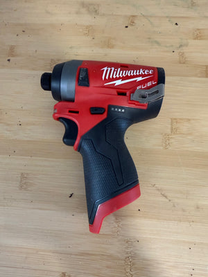 Milwaukee 2553-20 M12 FUEL 12V Lithium-Ion Brushless Cordless 1/4" (6mm) Hex Impact Driver (Tool-Only)