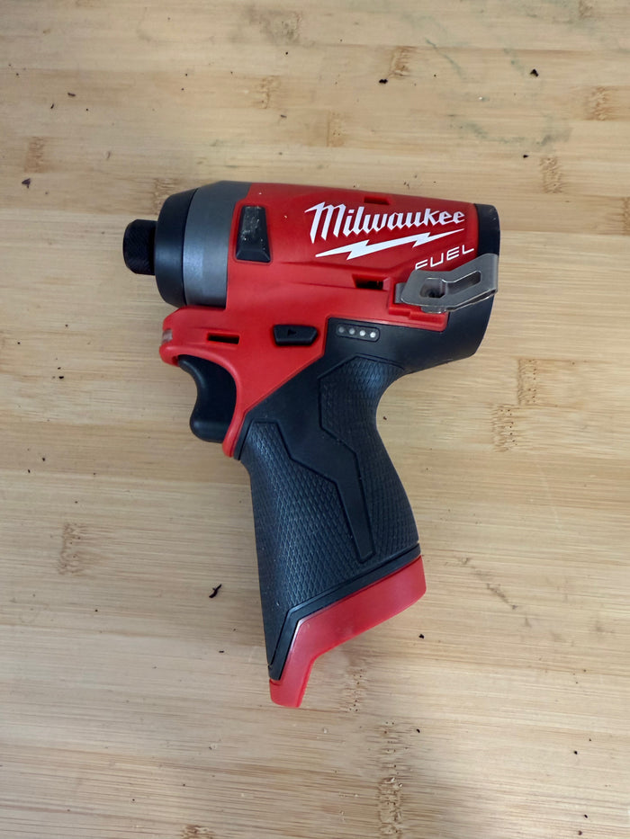Milwaukee 2553-20 M12 FUEL 12V Lithium-Ion Brushless Cordless 1/4" (6mm) Hex Impact Driver (Tool-Only)
