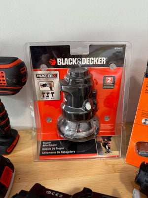 Black & Decker Lot | 2 Drills, 2 20V Lithium Batteries + Attachments