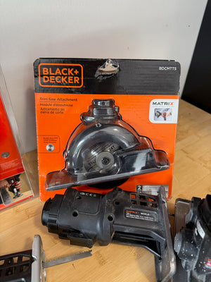 Black & Decker Lot | 2 Drills, 2 20V Lithium Batteries + Attachments