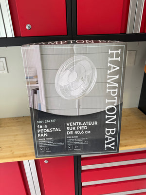 BRAND NEW Hampton Bay 16" in Pedestal Fan