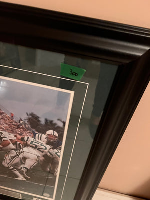 Autographed Joe Namath "Broadway", Superbowl III Champion Frame