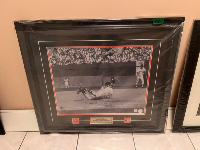 Autographed Brooks Robinson Baseball Hall of Fame 1983 Frame (with COA)