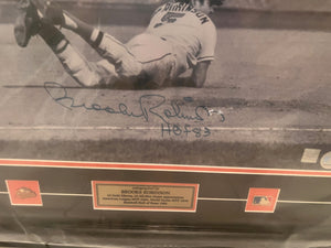 Autographed Brooks Robinson Baseball Hall of Fame 1983 Frame (with COA)