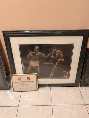Autographed Rubin "Hurricane" Carter Frame (with COA)