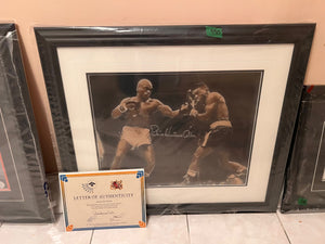 Autographed Rubin "Hurricane" Carter Frame (with COA)
